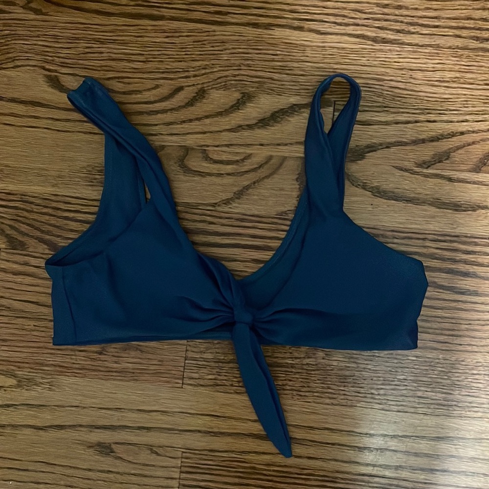 navy bikini  top